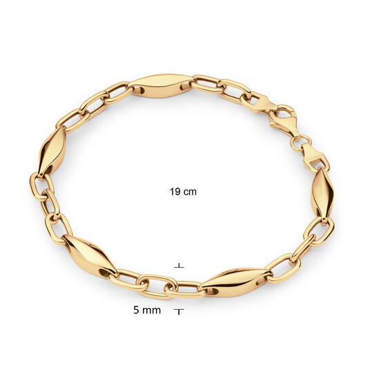  Bracelets à maillons - Maillon fantaisie - 5mm - 19cm