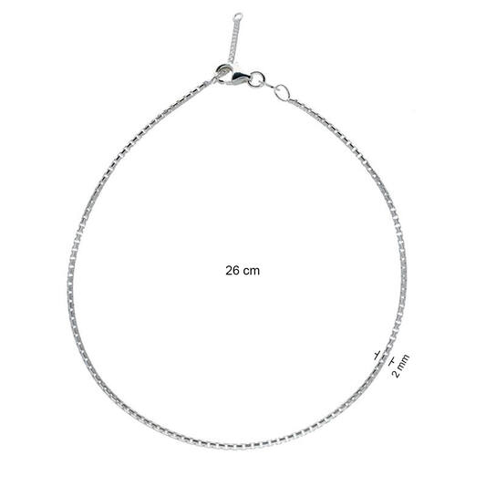 Enkelbandje Venetiaan 1.5mm 925