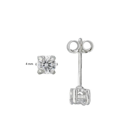  Ohrstecker Zirkonia - - Ø 4mm