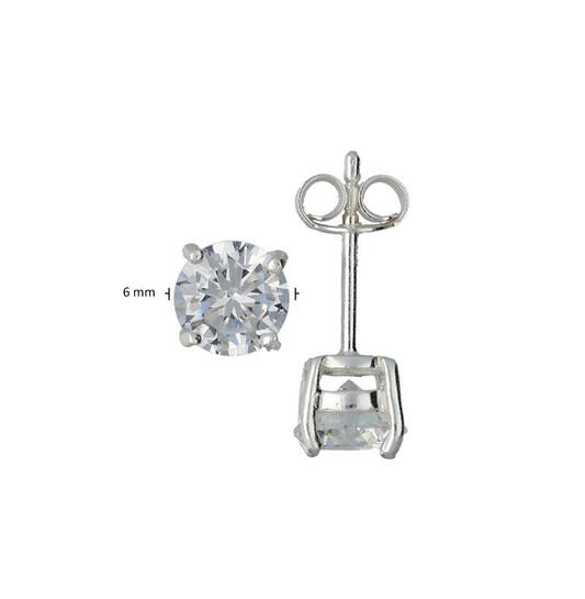  Ear studs Zirconia - - Ø 6mm