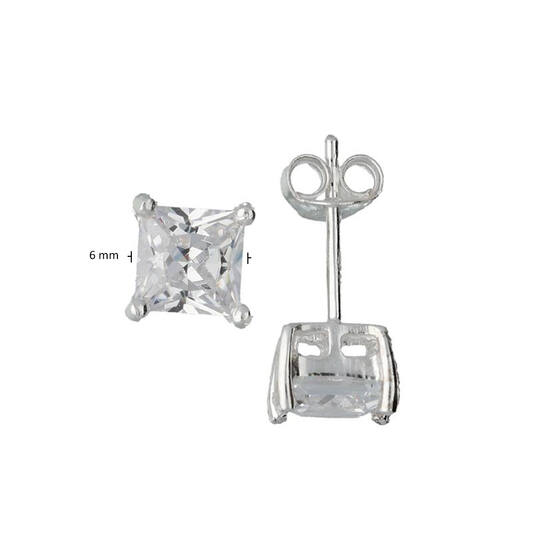  Ohrstecker Zirkonia - - Ø 6mm
