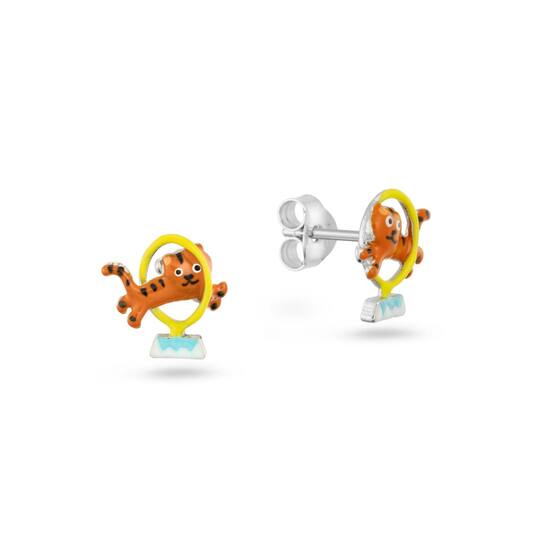  Boucles d'oreilles à puces Émail - 