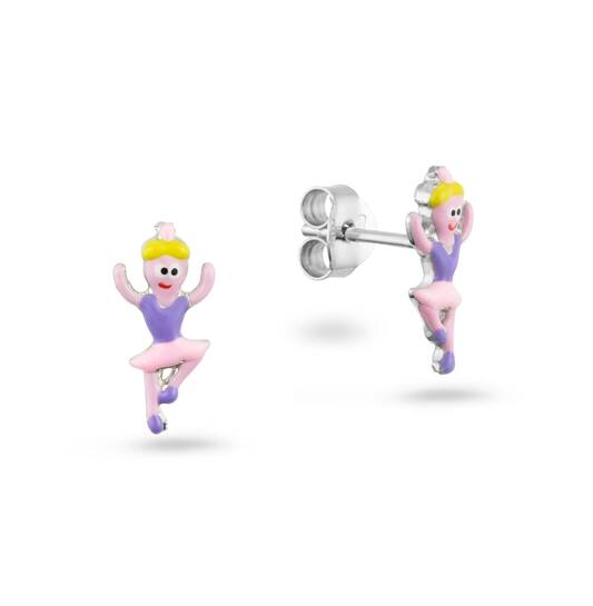  Boucles d'oreilles à puces Émail - 