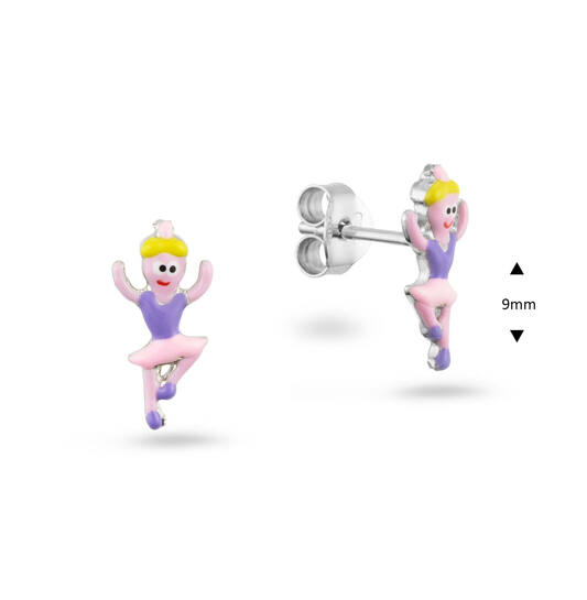  Boucles d'oreilles à puces Émail - 