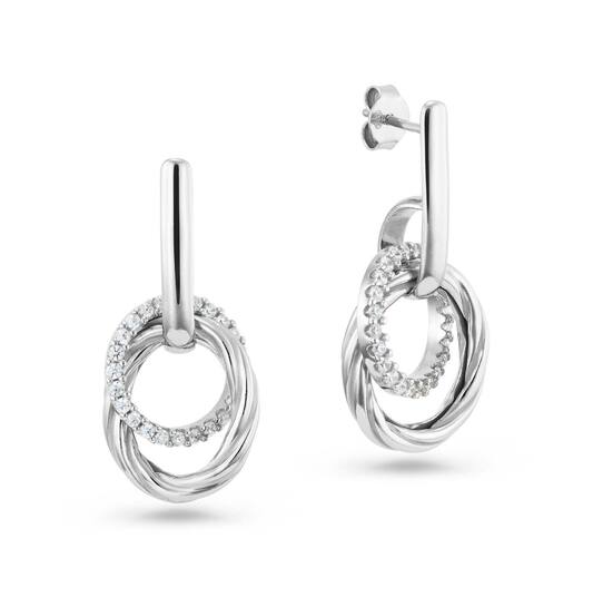  Boucles d'oreilles à puces Zircone - 
