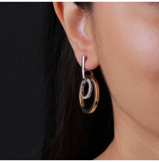  Ear studs - Rondjes Zirconia - 