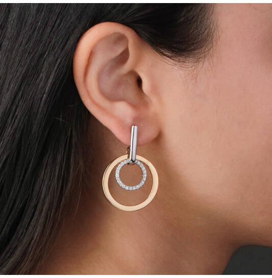  Ear studs - Rondjes Zirconia - 