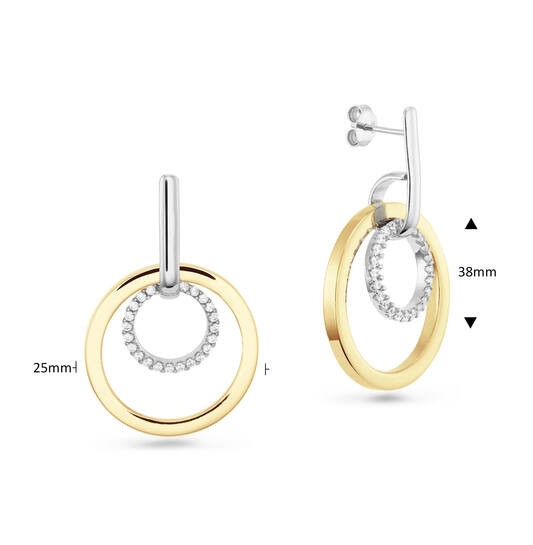  Ear studs - Rondjes Zirconia - 