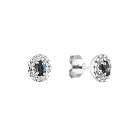 Ohrstecker - Oval Topas - 