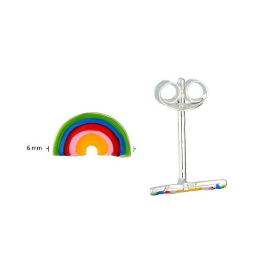  Boucles d'oreilles à puces Émail - - Ø 6mm