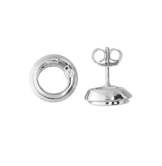  Boucles d'oreilles à puces Zircone - 