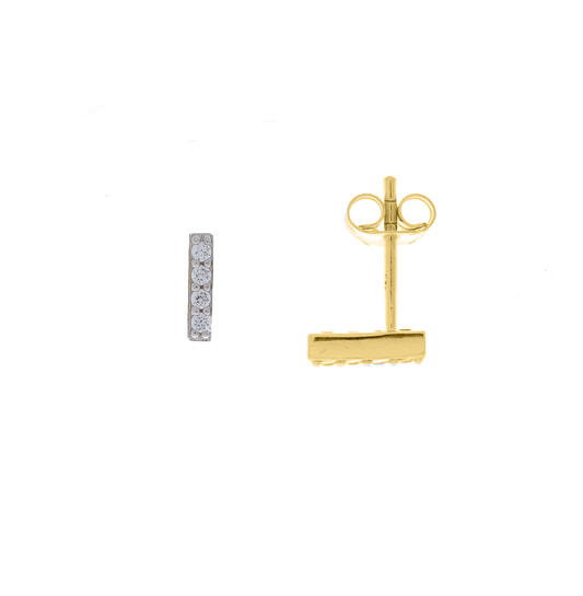  Ohrstecker - Stab Zirkonia - 