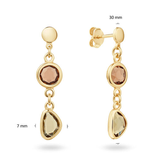  Colors from Nature - Ear studs Colour stone - 