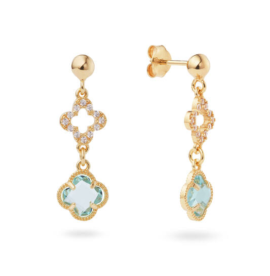  Colors from Nature - Pendant earrings Zirconia - 