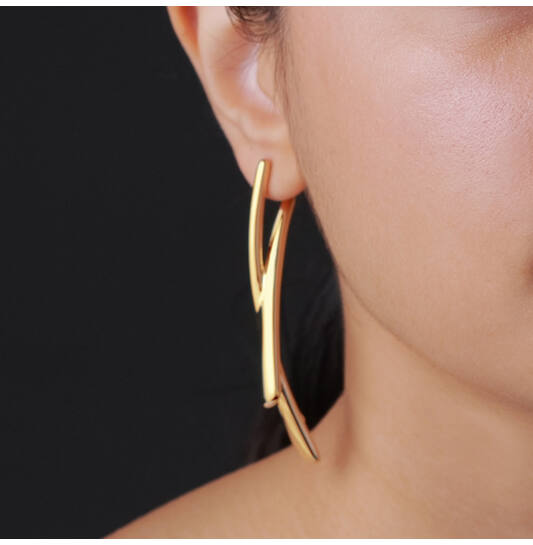  Chunky Chic - Ear studs - Cross