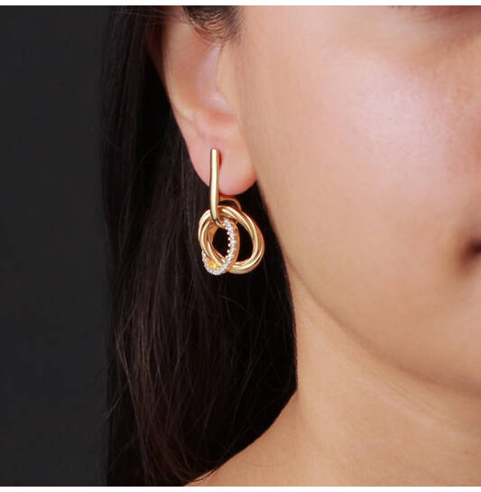  Boucles d'oreilles à puces Zircone - 
