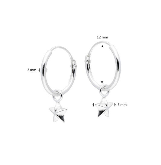  Boucles d'oreilles à breloques - Ø 12mm