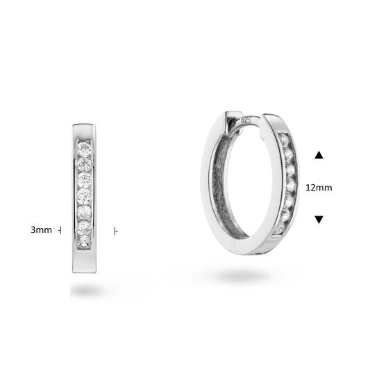  Créoles déployantes - Premium Hoops - Rond - Ø 12mm