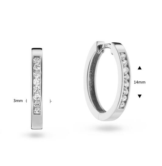  Ohrringe mit Clipverschluss - Premium Hoops - Ø 14mm