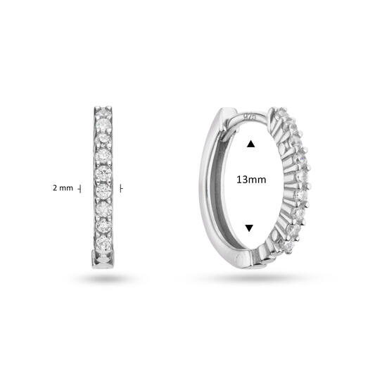  Earrings with folding clasp - Premium Hoops