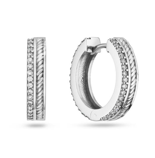  Earrings with folding clasp - Premium Hoops