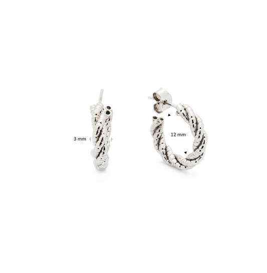  Earrings with studs - Ø 12mm