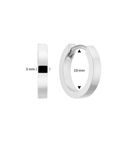  Ohrringe mit Clipverschluss - Premium Hoops - Ø 10mm