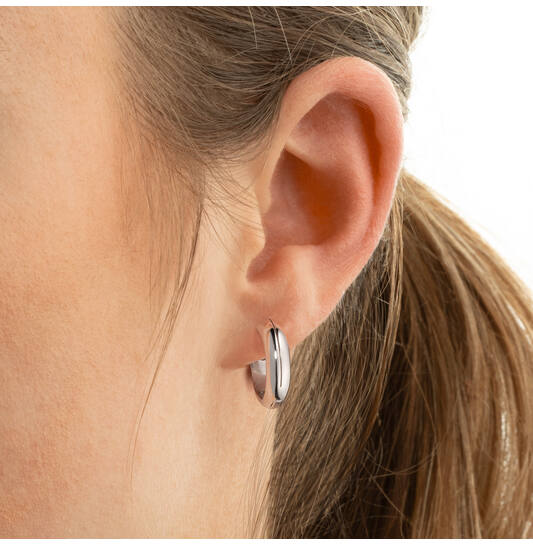  Ohrringe mit Clipverschluss - Premium Hoops - Ø 12mm
