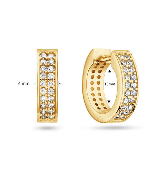  Earrings with folding clasp - Premium Hoops