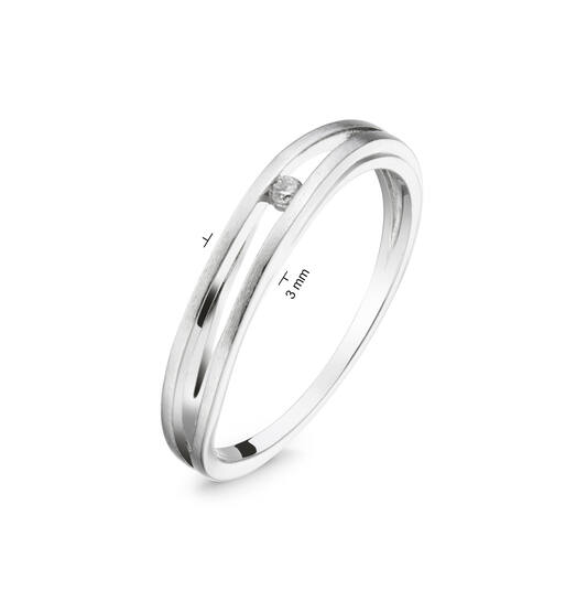  Bagues sans pierre - Rond - 3mm