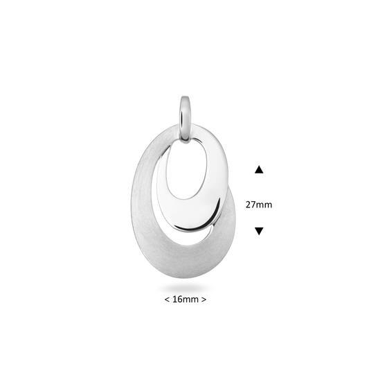  Pendants with stone - Oval - 16mm
