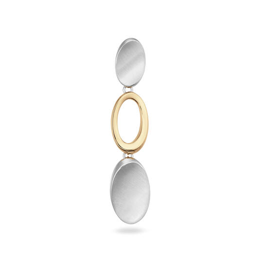  Pendentifs avec pierre - Ovale - 9mm