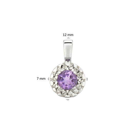  Pendants with stone - 7mm