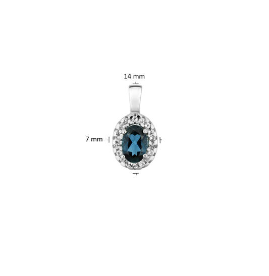  Pendentifs avec pierre - 7mm