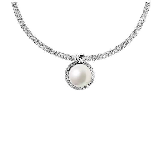  Ketten mit Anhänger - Silber - Zirkonia