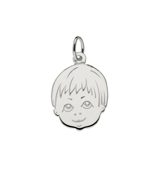  Pendentifs têtes d'enfants - 14mm