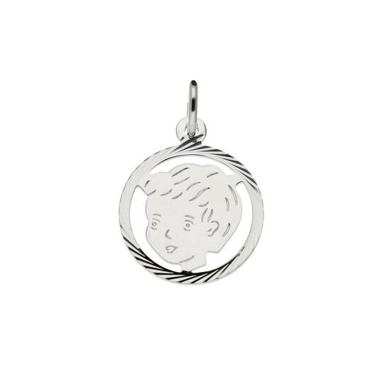  Pendentifs têtes d'enfants - 19mm
