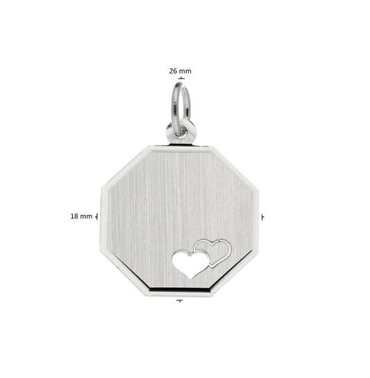  Engraved plates - Octagon - 21mm