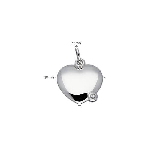  Engraved plates - Heart - 16mm