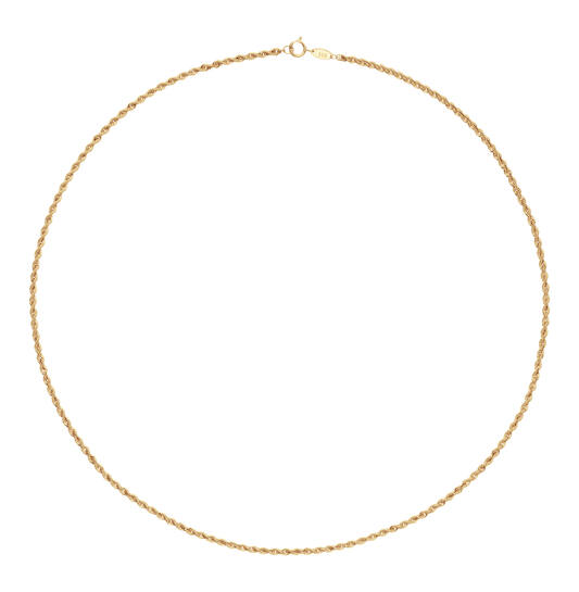  Gliederkette - Band - 2.5mm - 45cm - 14k Gold - 2.1gr