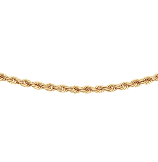  Gliederkette - Band - 3mm - 45cm - 14k Gold - 3.2gr