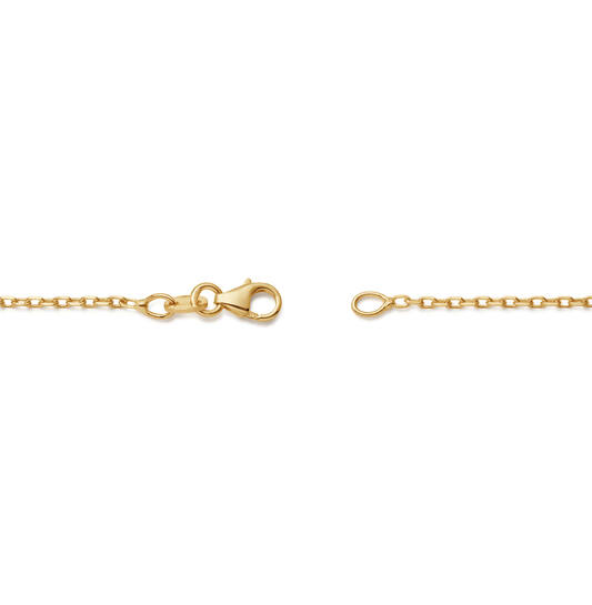  Colliers en longueur - Ancre - 1.35mm - 45cm - 14k Or