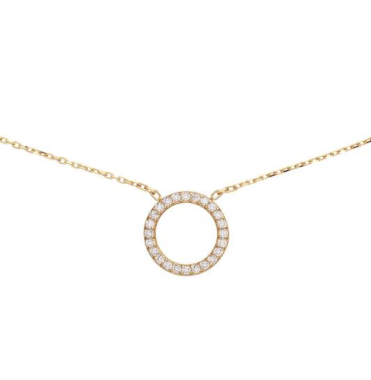  Colliers avec pierre - Rond - Ancre - 14k Or - 45cm