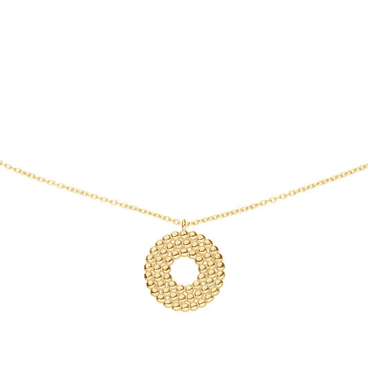  Necklaces with stone - Anchor - 14k Gold - 45cm