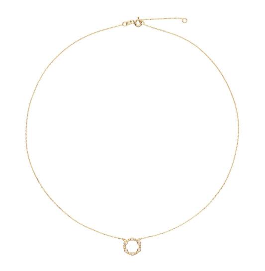  Colliers avec pierre - Rond - Ancre - 14k Or - 45cm