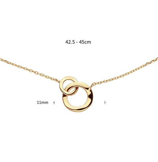  Collier - Anker - 14k Goud - 45cm