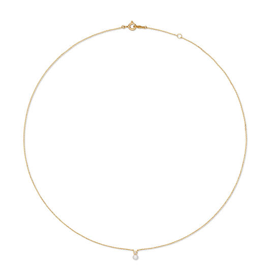  Colliers avec pierre - Rond - Ancre - 14k Or - 45cm