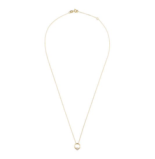  Collier - Rond - Anker - 14k Goud - 45cm