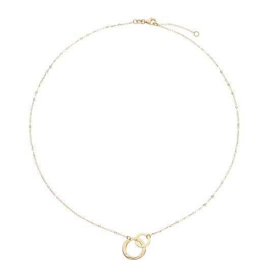  Collier - Cercle - Ancre - 14k Or - 45cm