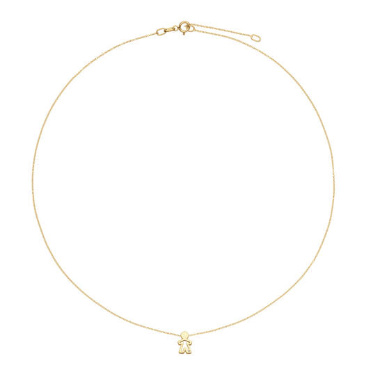  Necklaces with stone - Anchor - 14k Gold - 45cm